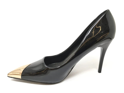 Zapato Salón Puntera Metálica Tacón Aguja