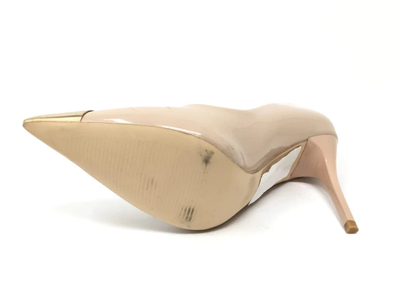 Zapato Salón Puntera Metálica Tacón Aguja