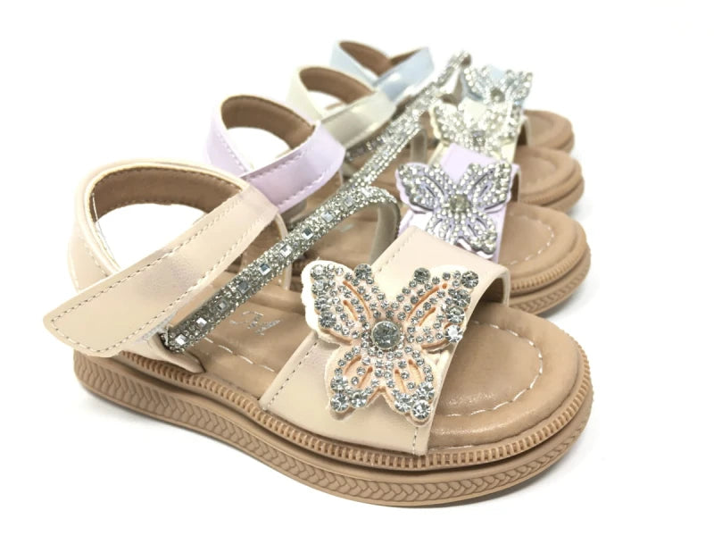 Sandalias de Mariposa Brillante