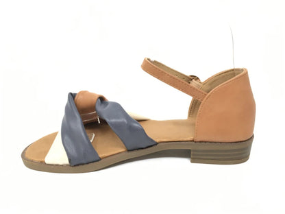 Sandalias Planas Tiras Cruzadas - Marron