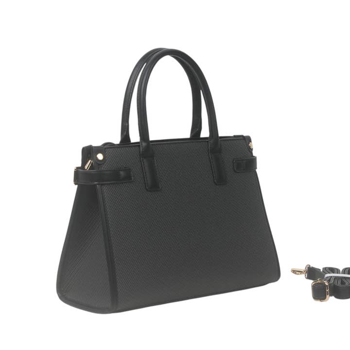 Bolso de Mano Grande Simple Negro