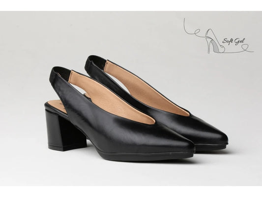 Zapato de Tacón Cuadrado de Vestir